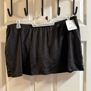 Liz Claiborne Black Swim Skirt
